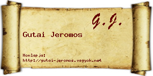 Gutai Jeromos névjegykártya